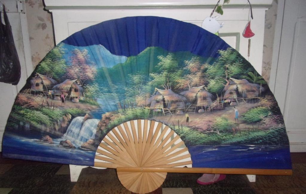 Eventail mural géant de décoration Thailande, Maison & Meubles, Enlèvement ou Envoi