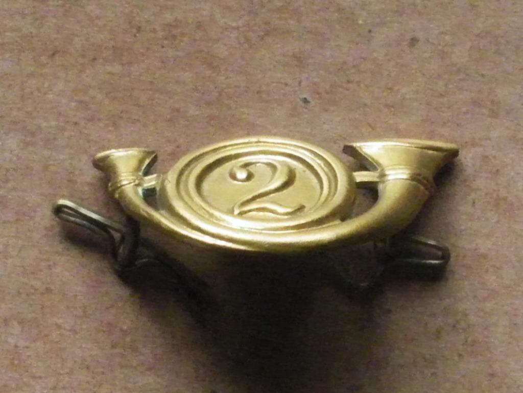 Insigne complet bonnet de police 2ème Chasseurs à pied belge, Collections, Envoi, Armée de terre, Emblème ou Badge