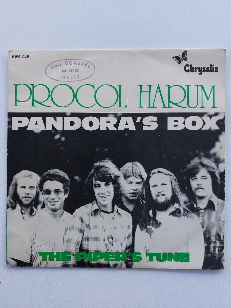 Procol Harum - Pandora's Box (1975 - Belgium Persing), CD & DVD, Vinyles Singles, Pop, Enlèvement ou Envoi