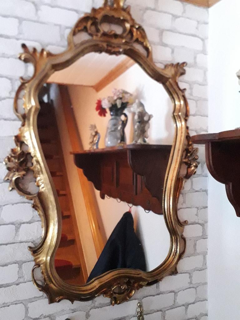 miroir style, Antiquités & Art, Enlèvement, Ovale, Moins de 50 cm, Moins de 100 cm