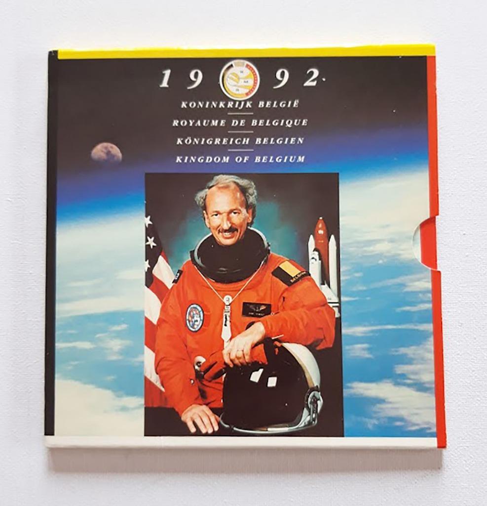 Koninklijke Munt België complete set Bfr 1992 Dirk Frimout, Timbres & Monnaies, Monnaies | Belgique, Série, Métal, Envoi