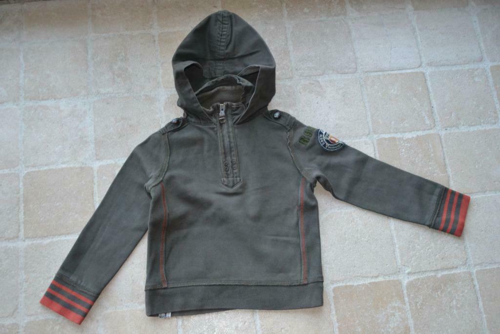 Kaki trui R95th maar 6j, Enlèvement ou Envoi, Comme neuf, Garçon, Pull ou Veste