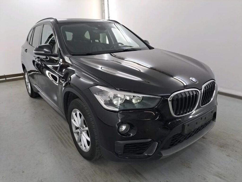 BMW X1 X1 sdrive 16d + leder interieur + 17" velgen, Auto's, X1, Emergency brake assist, 116 pk, Zwart