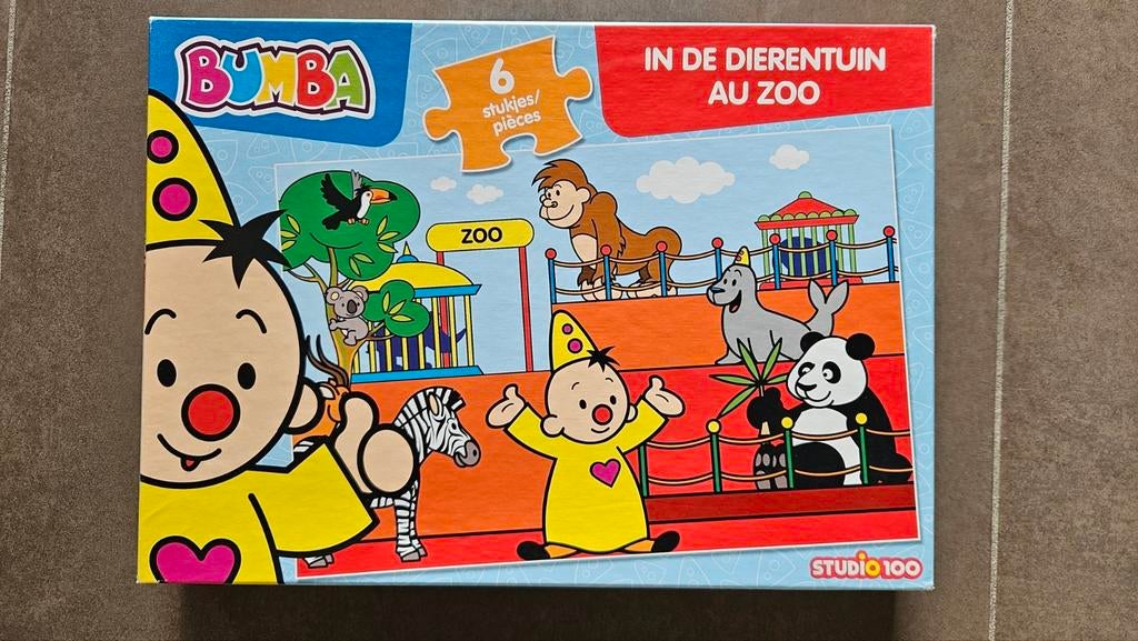 Bumba in de dierentuin puzzel 6 stukken, Ophalen of Verzenden, Gebruikt