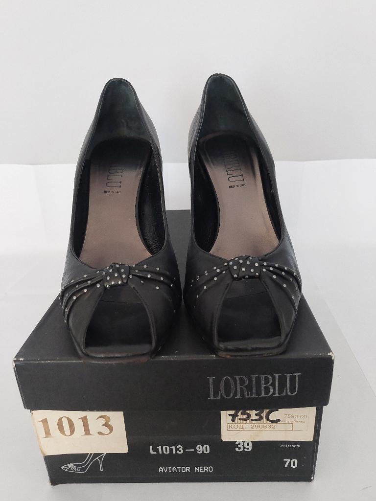 753C* LORIBLU superbes escarpins noirs tout cuir (39), Escarpins, Loriblu, Porté, Noir