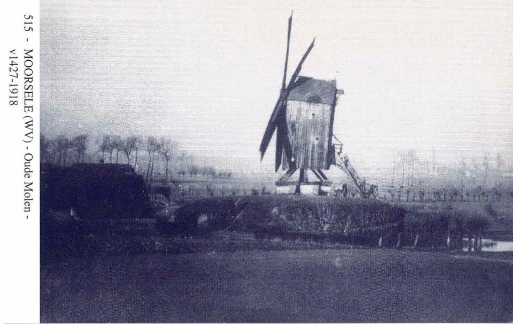 Moorsele - Oude Molen, Verzamelen, Postkaarten | België, Ophalen of Verzenden, 1980 tot heden, Ongelopen, West-Vlaanderen