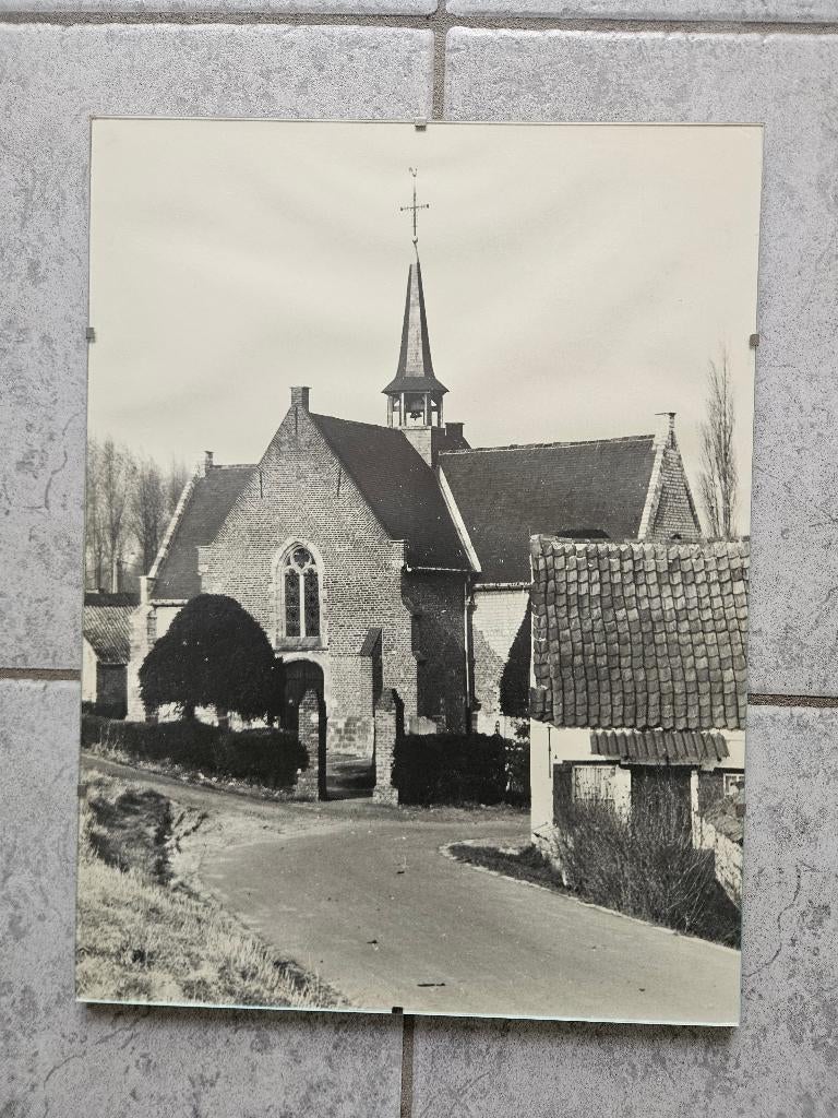 Vlassenbroek Oude foto Kerk, 1960 tot 1980, Foto, Ophalen of Verzenden, Zo goed als nieuw