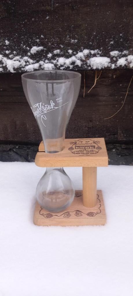 verre kwak simple avec pied en bois, Enlèvement, Neuf, Verre à bière