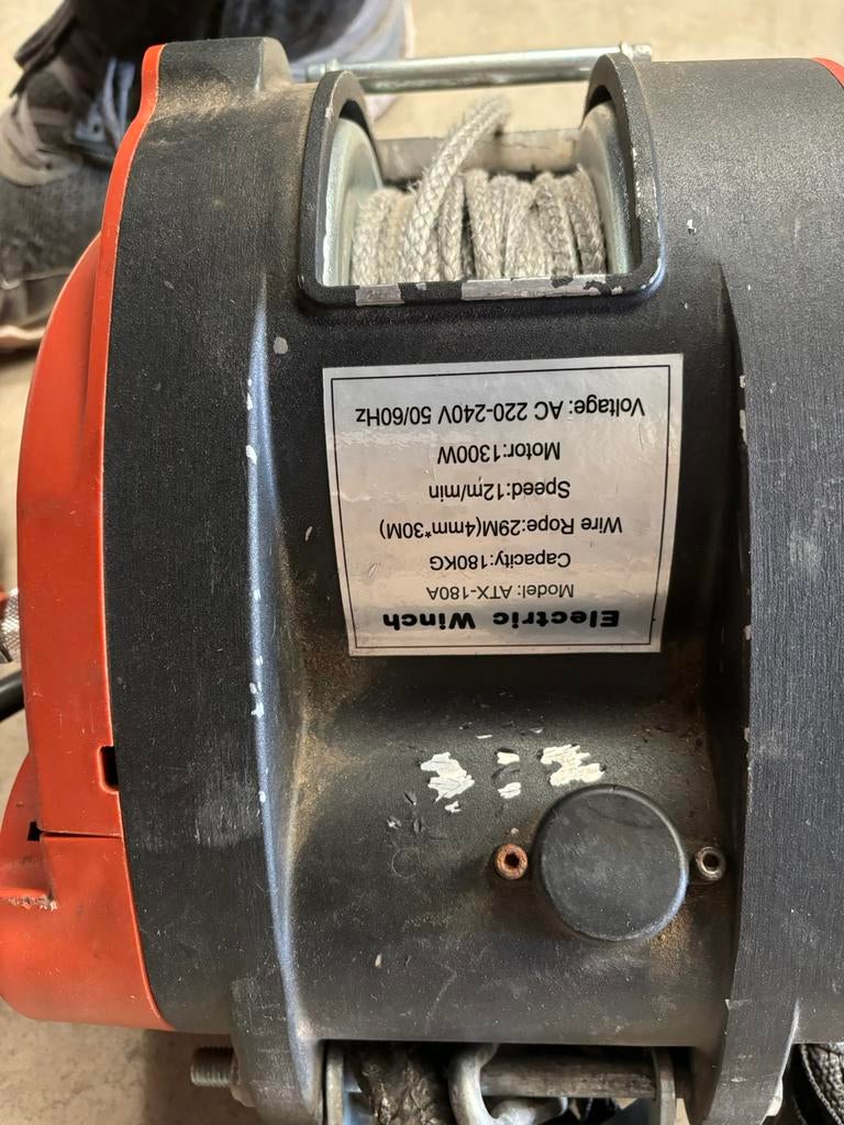 electrische winch, Enlèvement, Comme neuf