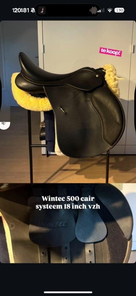 zadel Wintec air, Ophalen, Zo goed als nieuw