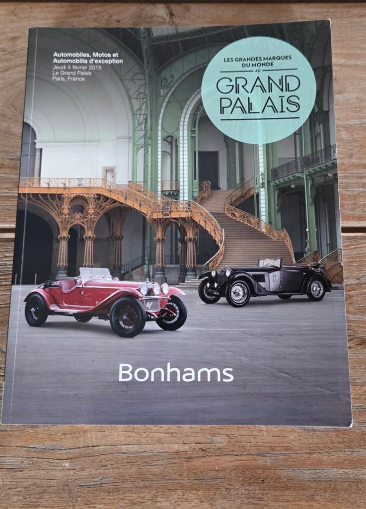 Veilingscatalogus Bonhams Grand Palaus 2015, Boeken, Auto's | Boeken, Ophalen of Verzenden
