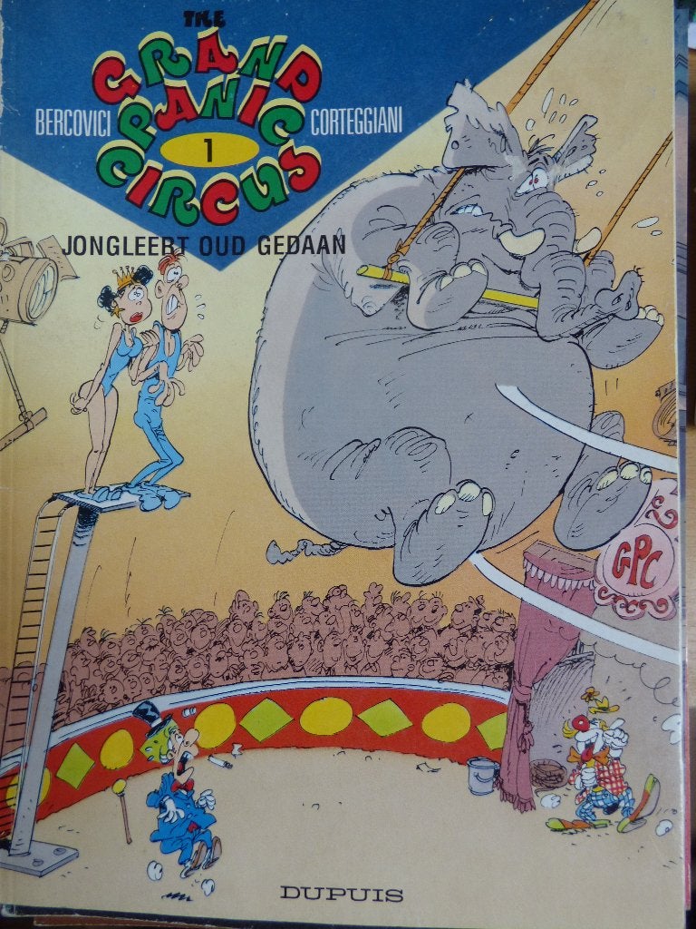 grand panic circus,   jogleert oud gedaan, Boeken, Ophalen of Verzenden