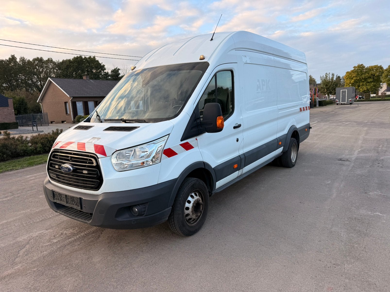 Ford Transit 2.0 D max. dubbele achterwielen, Auto's, Euro 6, 4 cilinders, Wit, Bedrijf