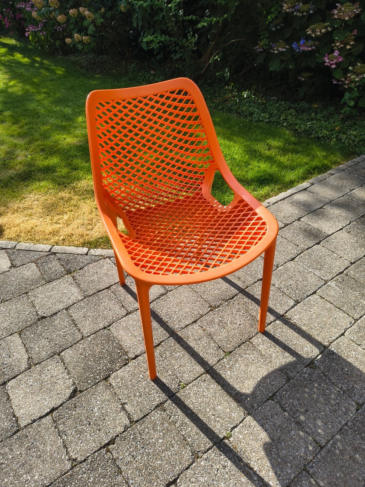 Terrasstoel Air - Oranje - Stapelbaar - Kunststof - G-Line, Tuin en Terras, Ophalen, Gebruikt, Kunststof, Stapelbaar