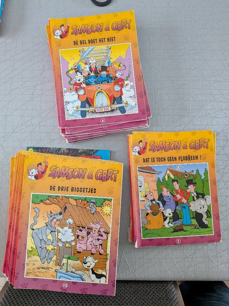 Samson & Gert strips (volledige reeks 1-33), Complete serie of reeks, Ophalen of Verzenden, Gelezen