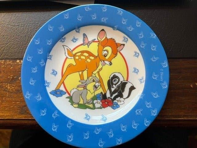 Opaline bord van Arcopal, Disney figuren Bambi, Ophalen