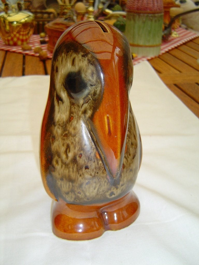 Oude spaarpot , aardewerk of porselein ?, Verzamelen, Spaarpotten, Ophalen of Verzenden