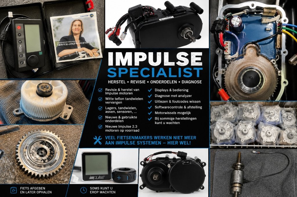 IMPULSE MOTOR HERSTELLEN   IN - VERKOOP, Enlèvement ou Envoi, Comme neuf, Bakfiets, Moteur
