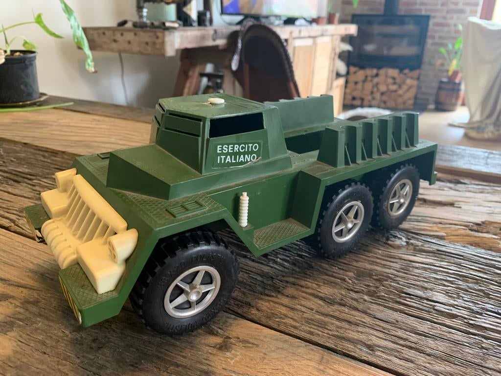 Vintage Polistil APS legertruck Italiaans Leger, Ophalen of Verzenden, Zo goed als nieuw