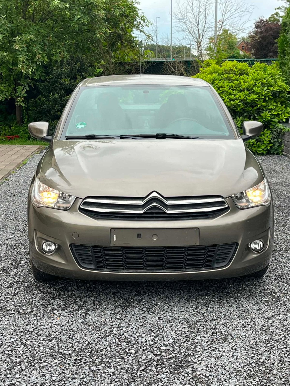 Citroen c-Elysee benzine 1.2, Euro 5, Stof, Beige, 5 deurs