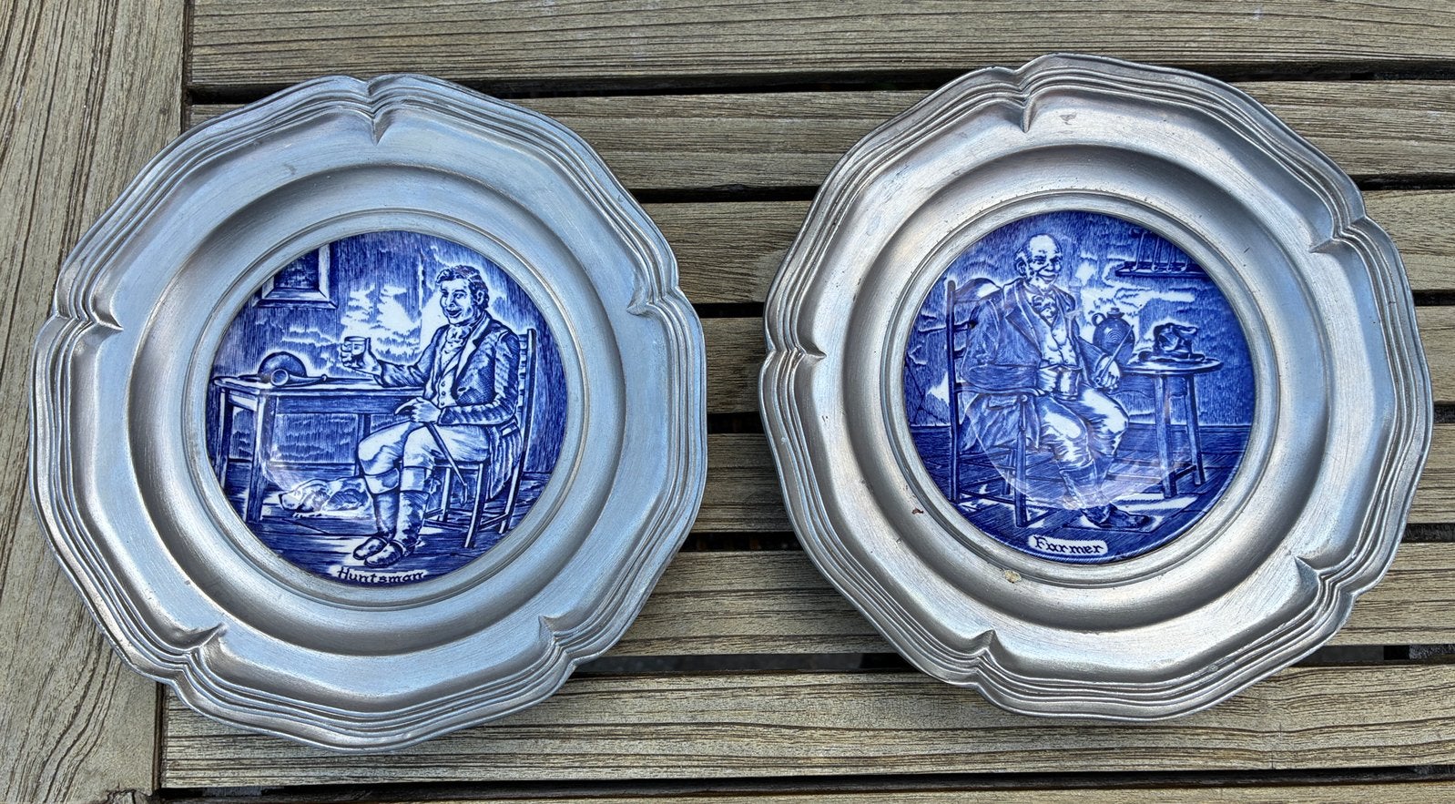 Vintage tinnen schoteltjes, Antiek en Kunst, Antiek | Tin, Ophalen