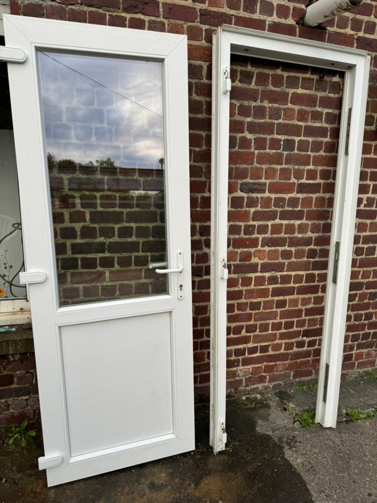Pvc voordeur in zeer goede staat 210x90, Ophalen of Verzenden, Zo goed als nieuw