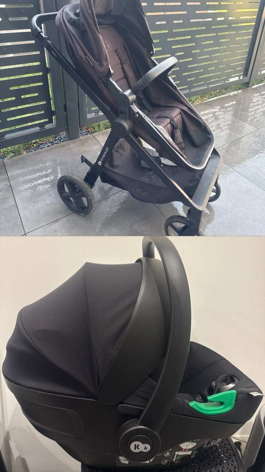 Kinderkraft kinderwagen + i-CARE autostoel, Kinderen en Baby's, Ophalen of Verzenden, Zo goed als nieuw, Kinderwagen