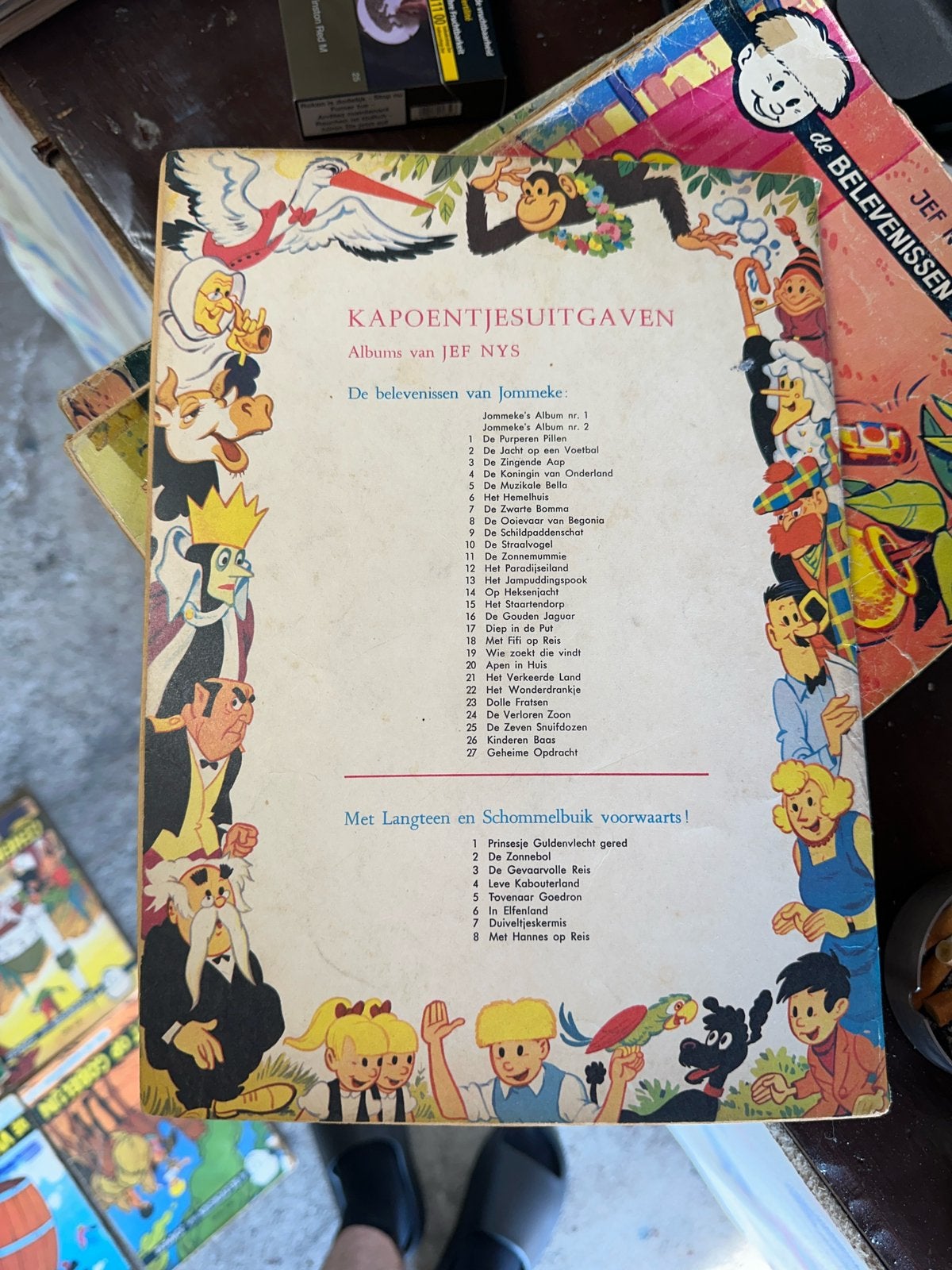 Jommeke – Purpere Pillen – Oude Kaapoentjesuitgave – Jef Nys, Eén stripboek, Ophalen of Verzenden, Gelezen