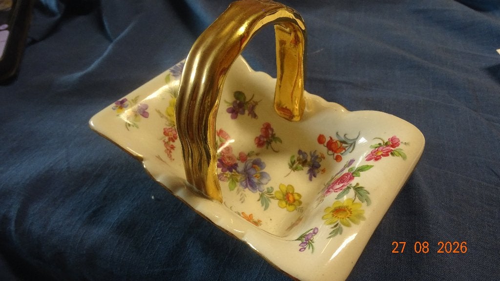 PETIT PANIER   BOCH FRERES  KERALUX 1950-60, Antiquités & Art, Enlèvement ou Envoi