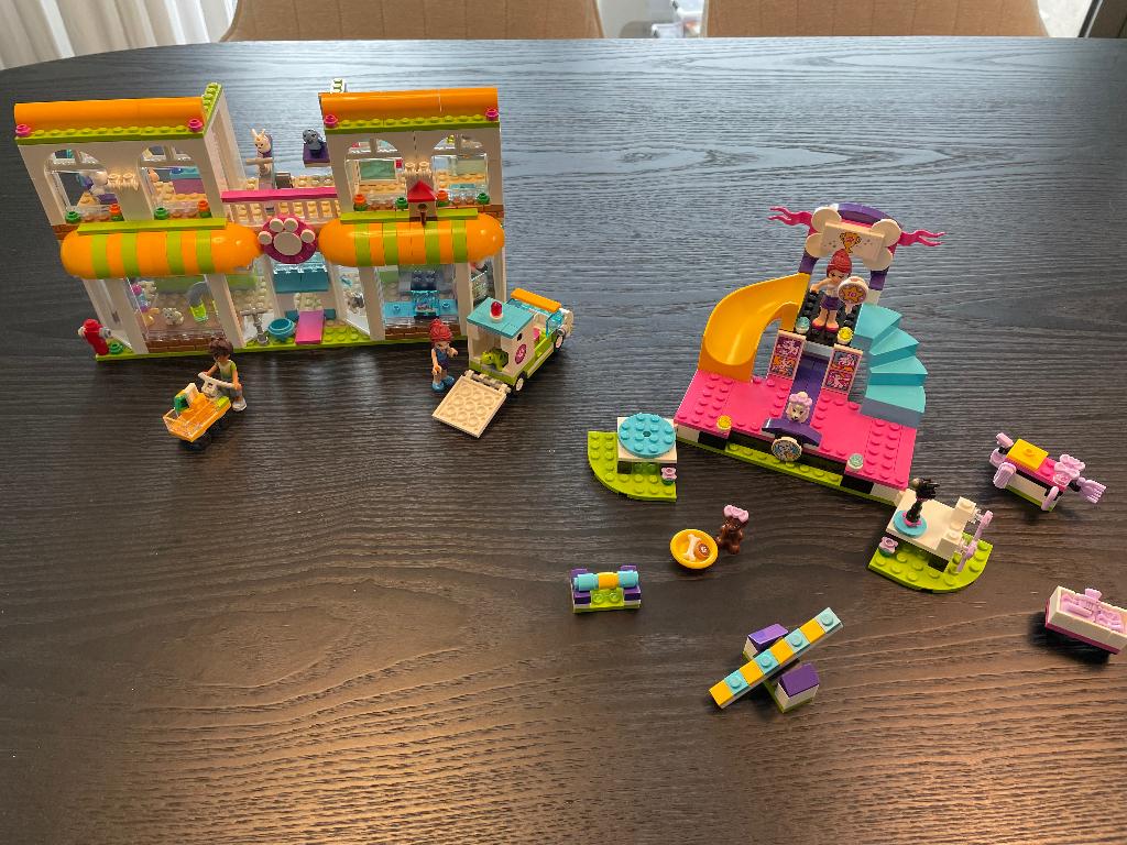 LEGO Friends Dierenkliniek + Puppytraining Bundel – Compleet, Kinderen en Baby's, Speelgoed | Duplo en Lego, Lego, Friends, Ophalen of Verzenden
