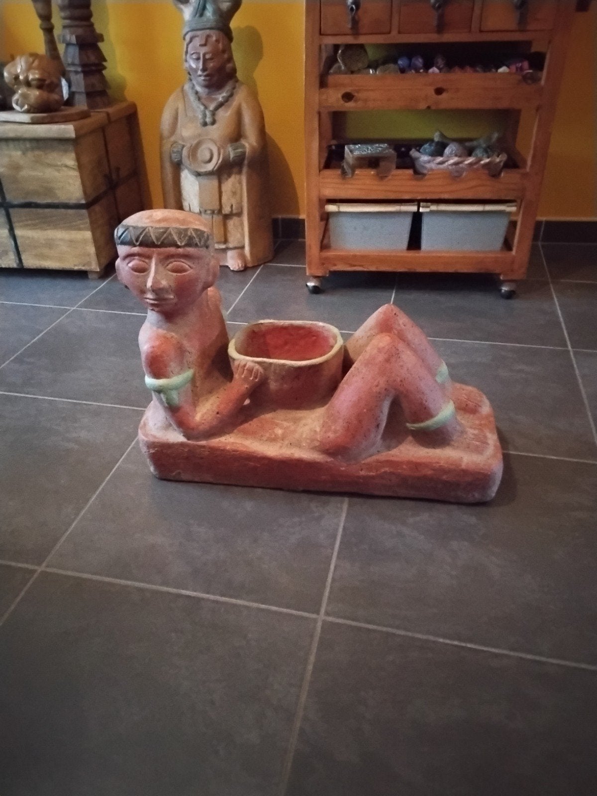 Mexicaanse beeld, Ophalen