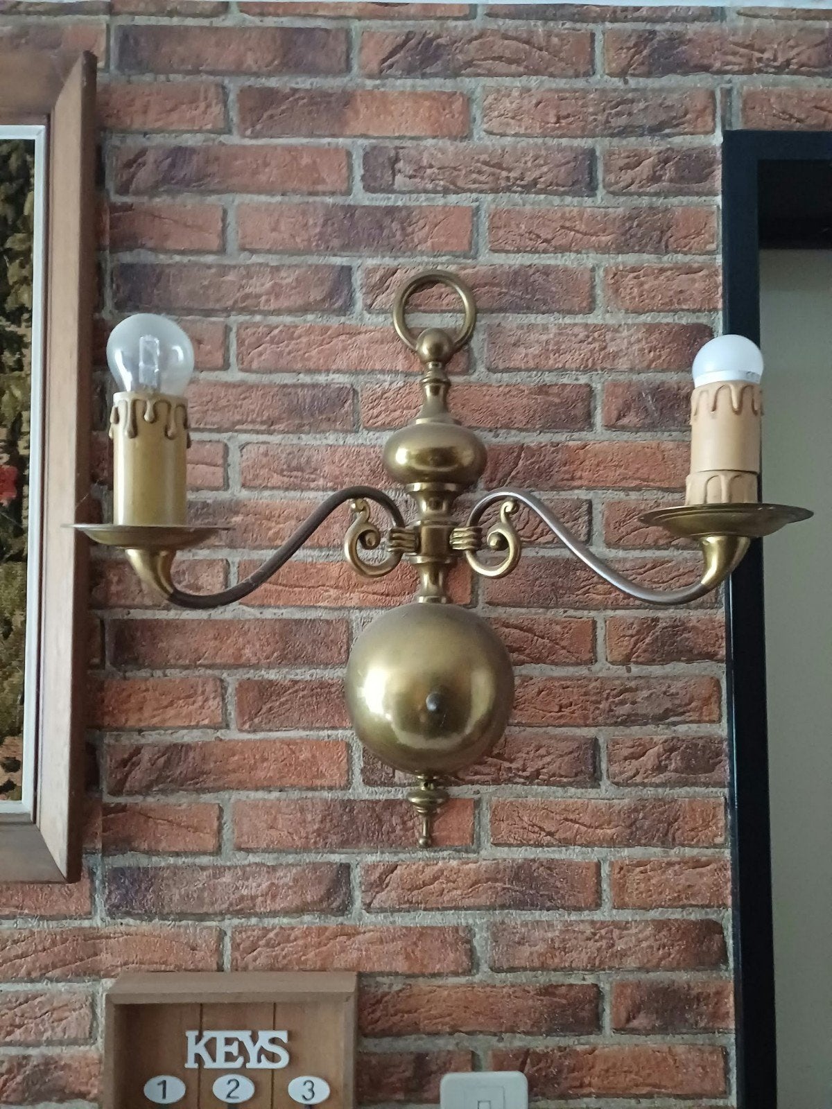 2 antieke bronzen kroonluchters, Huis en Inrichting, Ophalen