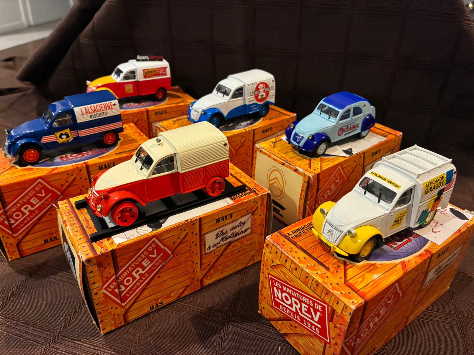 lot collection Citroën 2cv 1/43 norev, Enlèvement, Comme neuf, Norev