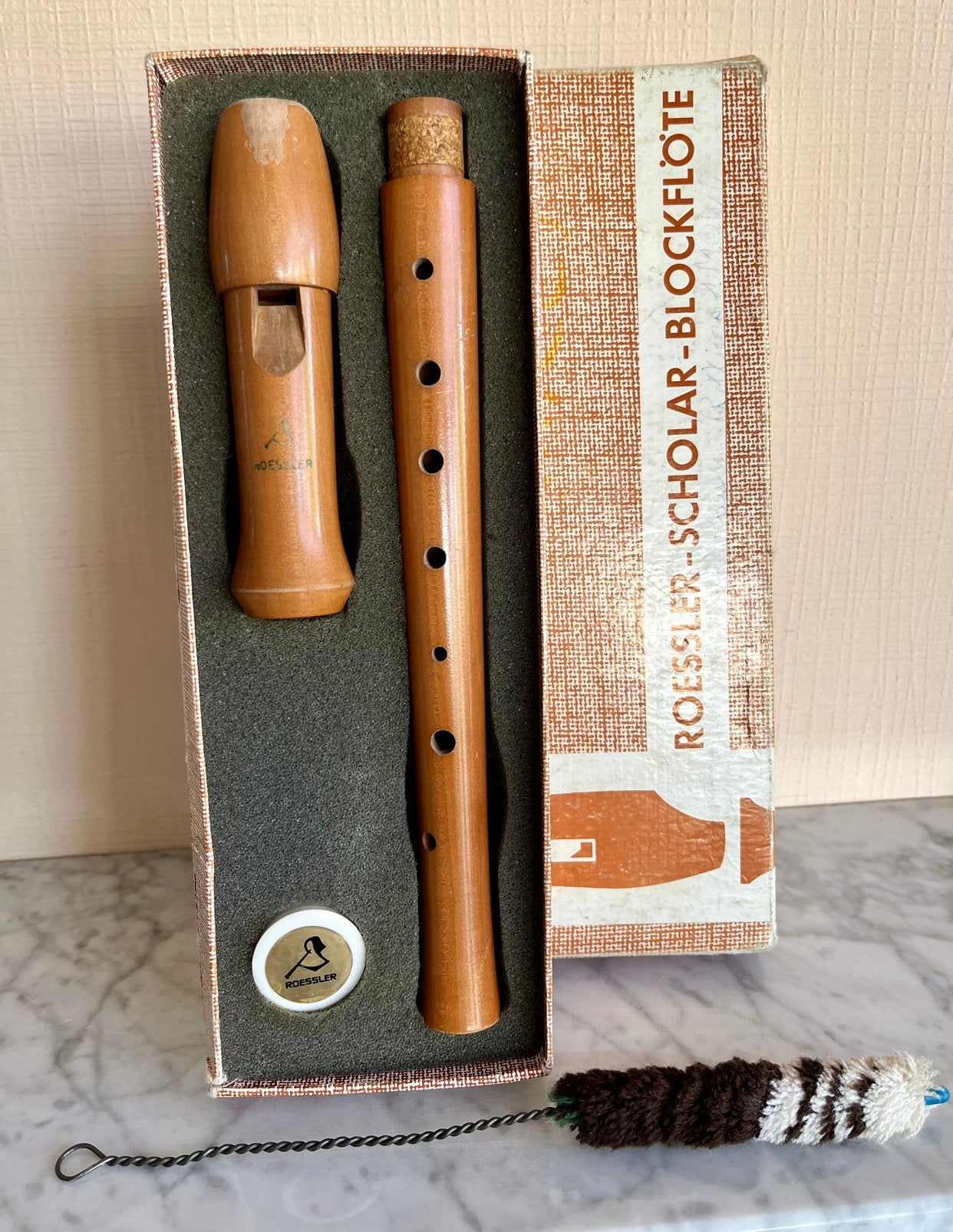 Roessler vintage blokfluit — houten uitvoering — 60’s, Muziek en Instrumenten, Blaasinstrumenten | Blokfluiten, Ophalen, Gebruikt