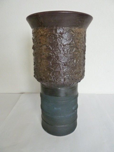 Keramiek/aardewerk vaas Guérin ( Bouffioulx) 36cm 3.1kg!, Antiquités & Art, Enlèvement ou Envoi