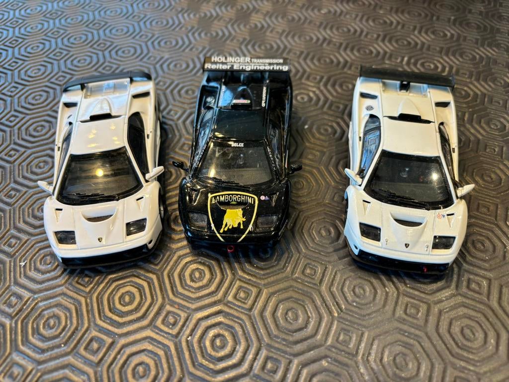 3 x Lamborghini gtr s / gt / gtr Kyosho, Ophalen of Verzenden, Zo goed als nieuw, Auto, Kyosho