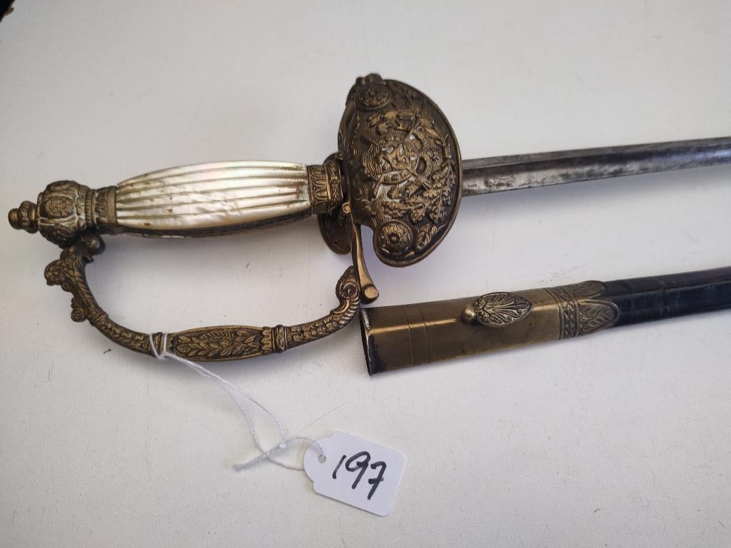 Sabel # 197 -Belgie - Diplomaten epee, Collections, Envoi