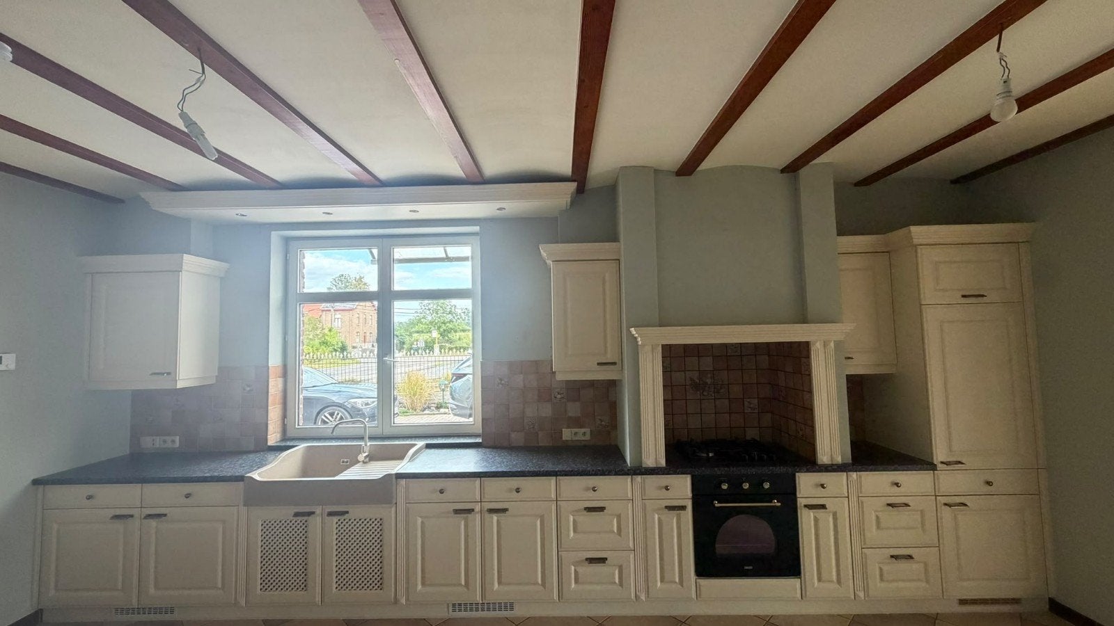 mooie landelijke keuken in top staat, Huis en Inrichting, Ophalen, Zo goed als nieuw, Wit, Kunststof