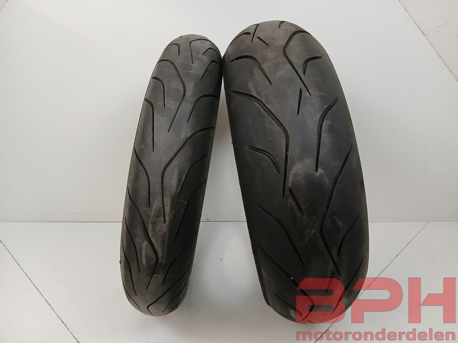 Set motorbanden Dunlop Sportsmart Mk3 120/70/17 / 180/55/17, Motos, -, Utilisé, -, -