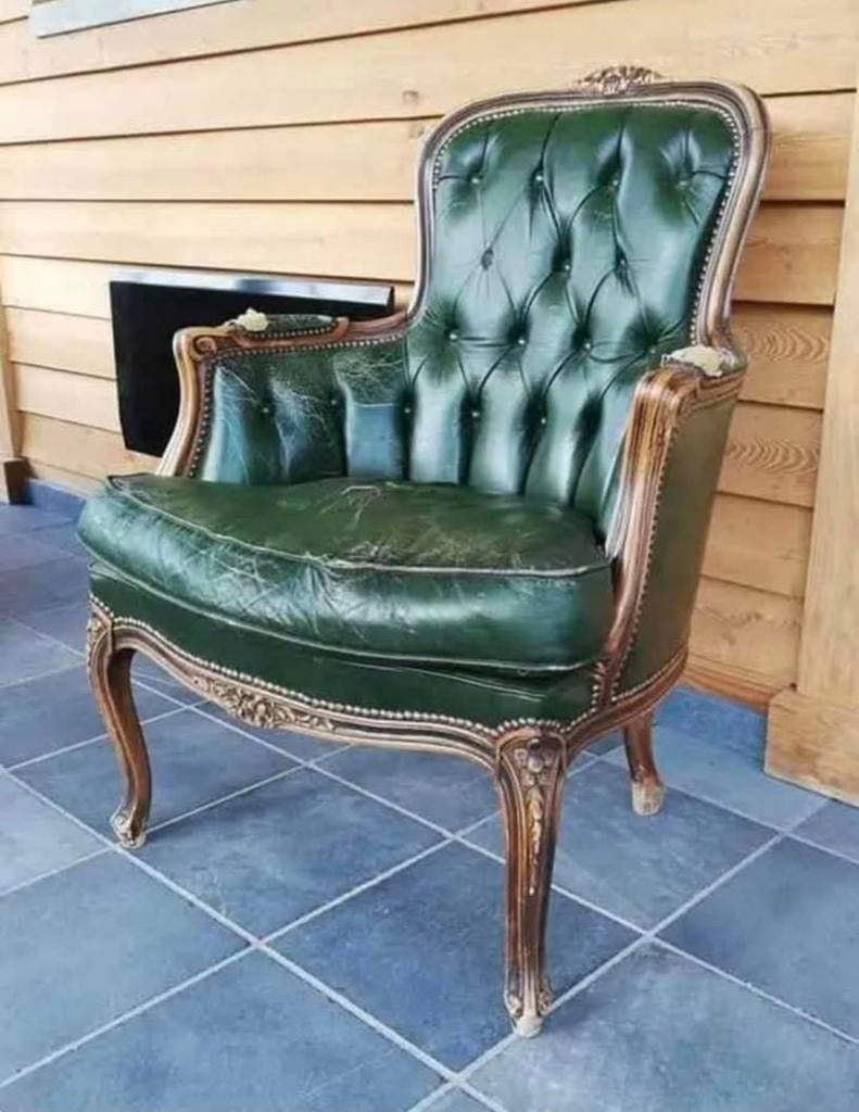 Karaktervolle vintage Chateau d'Ax stoel, Enlèvement