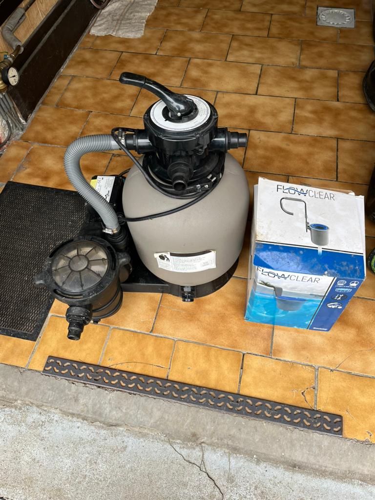 Zwembadfilterpomp met accessoires, Ophalen, Gebruikt, Zwembadpomp