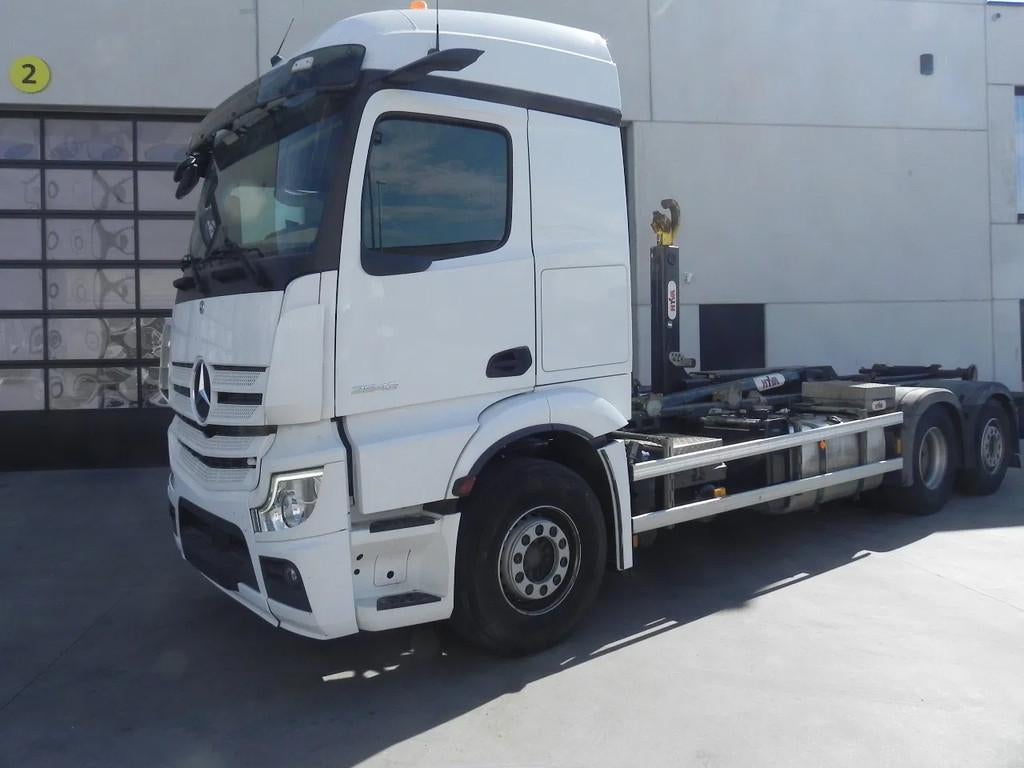 Mercedes-Benz Actros 2543 Containerhaaksysteem 6x2 met naloo, Achat, Cruise Control, Euro 6, Mercedes-Benz