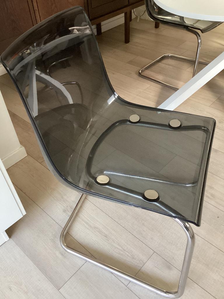 Chaise à vendre, Gris, Enlèvement, Utilisé, Autres matériaux