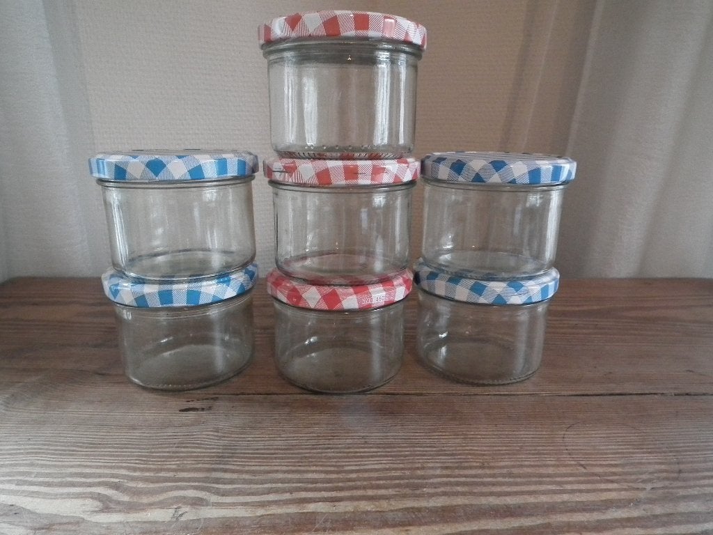 7 potjes (diameter 7,5 cm/ hoogte 6 cm), Verzenden, Gebruikt, Overige typen