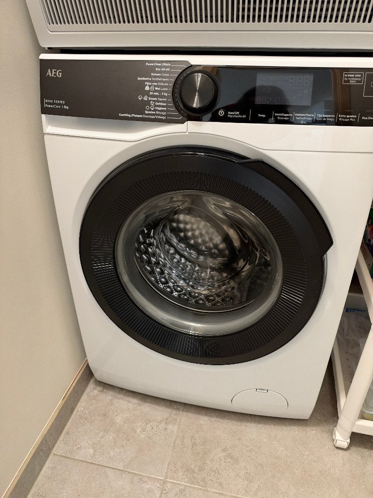 AEG LR86CB86 PowerCare Wasmachine - 8 kg, Electroménager, 1200 à 1600 tours, 6 à 8 kg, Comme neuf, Chargeur frontal
