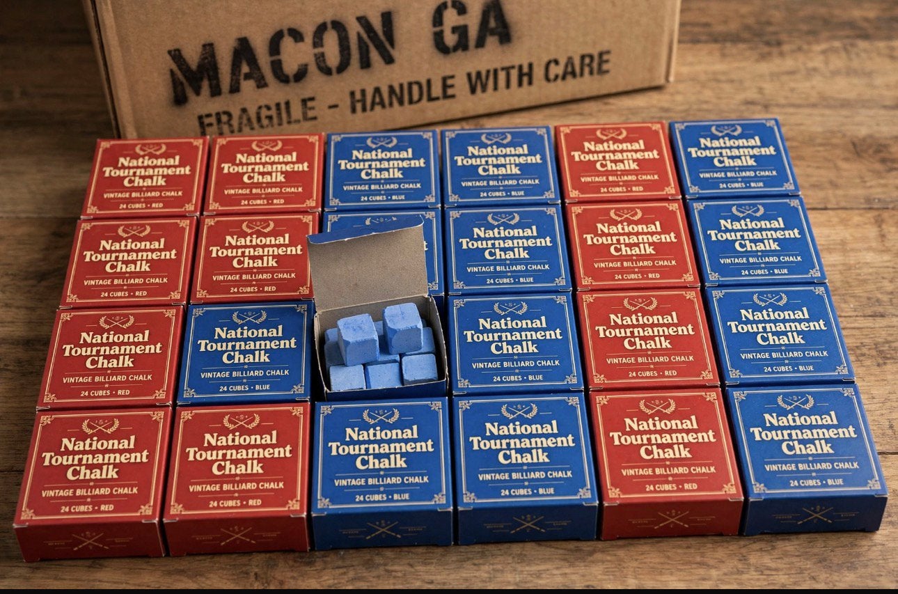 National Tournament Chalk Vintage - 288 stuks - Macon USA, Ophalen, Zo goed als nieuw