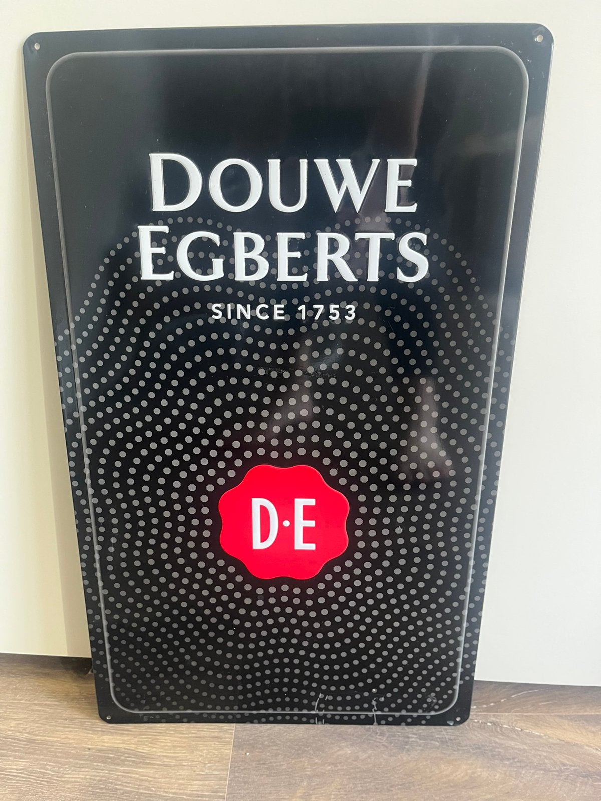 reclamebord Douwe Egberts, Ophalen of Verzenden, Zo goed als nieuw, Reclamebord