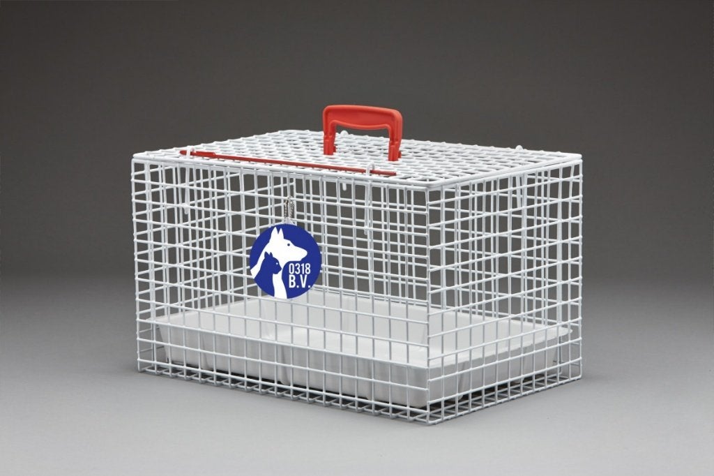 Standaard Draagbare Katten Kooi (WIT) incl. plastic tray., Dieren en Toebehoren, Ophalen of Verzenden, Nieuw