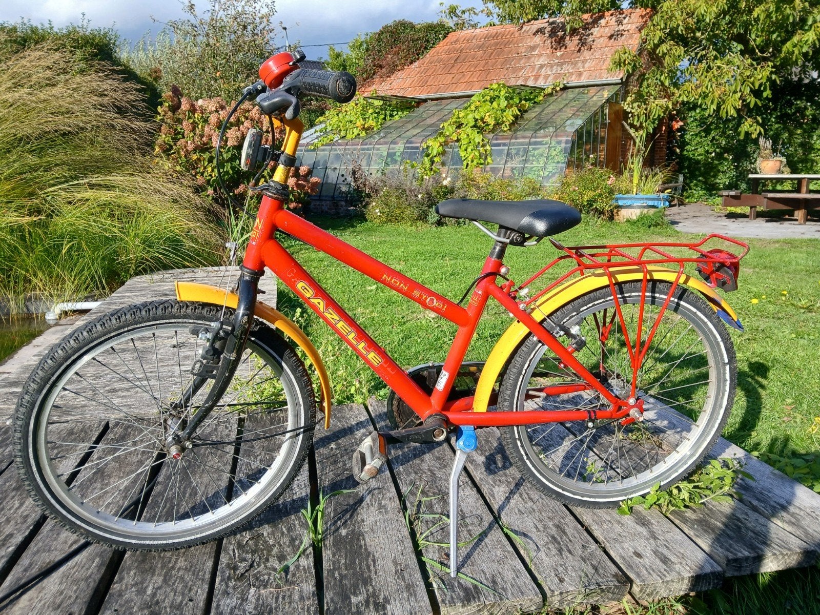 meisjesfiets Gazelle, Fietsen en Brommers, Ophalen, Terugtraprem, Gebruikt, 20 inch