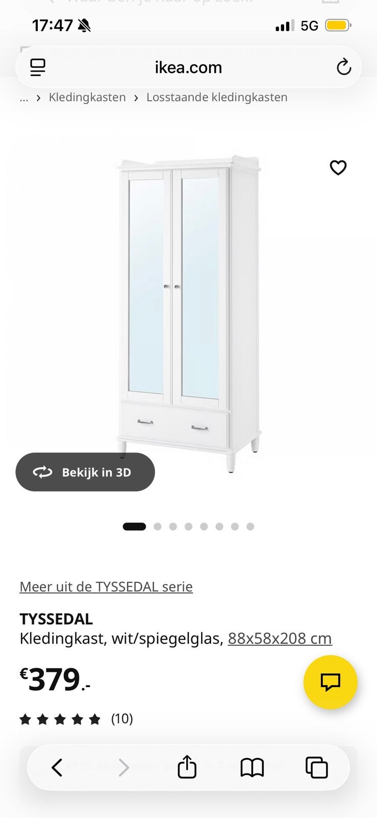 Kleerkast te koop, Ophalen, Zo goed als nieuw